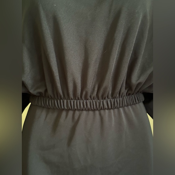 Zara Collections Basic Maxi Dress W Dolman Sleeves Elastic Sleeves & Waist SZ 28 - Picture 2 of 13